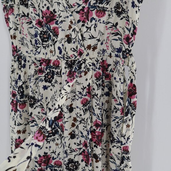 B.O.G Collective Wrap Dress Womens M Ivory Romantic Boho Garden Party Feminine - Picture 2 of 16